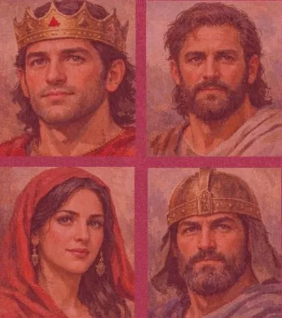 Retratos de personajes de Hebreos 11